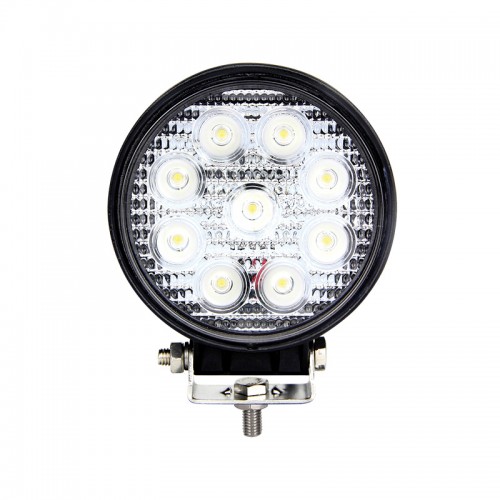 Round 9 x 3W LED Work Lamp